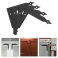 thumbnail image 4 of Shisuyan Barn Door Corner Bracket Carbon Steel 4Pcs 5x5x0.1In, 4 of 8