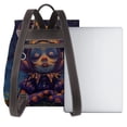thumbnail image 3 of Easygdp Dreamy Jester Under Stars Mochila de Cuero para Mujeres, Bolso de Hombro, Bolsos de Mano de Moda para Trabajo y Viajes, 3 of 4
