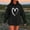 Black, variant on SuTry Women's Trendy Tops Fall Winter Casual Printed Long Sleeve Blouse Hooded Sweatshirts Suitable for Casual Gatherings Easy to Pair(Wine,M)