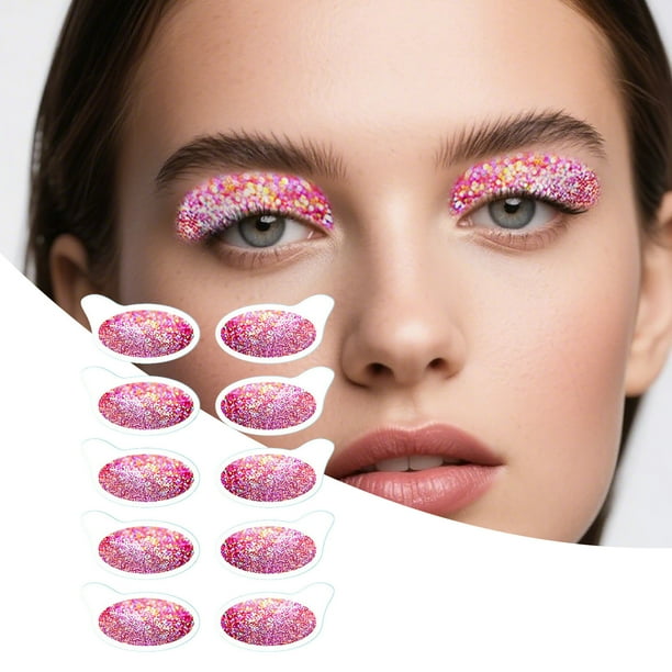 Pisexur Belleza Maquillaje Pegatinas de tatuajes de sombras de ojos cromáticas, resistentes al agua y al sudor, con duración de 24 horas, calcomanías hiperrealistas que campara mujeres y hombres