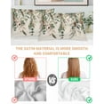 thumbnail image 4 of Hokiten King Size Pillow Cases Set of 2, Pillow Covers for Bed, Christmas Satin Pillowcases with Zipper for Hair/Skin, Xmas Botanical Pinecone Eucalyptus Leaves Rustic 20x36 Inches, 4 of 6