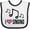 White and Black, variant on Inktastic Choir Singer Music I Love Singing Girls Baby Bib