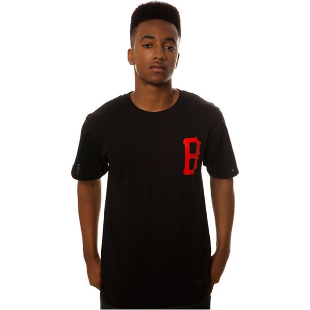 Black Scale The B Logo Camiseta gráfica para hombre, negra, pequeña