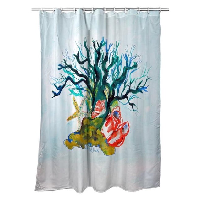 Betsy Drake SH1092 Starfish&44; Corail&44; Coquilles Rideau de Douche