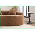 thumbnail image 4 of Modern Curved 110” Chenille Sectional Sofa - Toffee Caramel, No Assembly, 800 lbs Capacity for Living Room & Apartment, 4 of 20