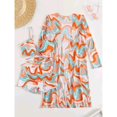 thumbnail image 4 of Traje De Baño De 3 Piezas, Correas Ajustables Bikini De 3 Piezas De Manga Larga Para Cubrir Inalámbrico Para Fiesta De Natación ANGGREK Naranja M, 4 of 5