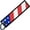 Stars & Stripes, variant on USA Keychains Key Tags For Cars, Trucks, Motorcycles, ATV, UTV