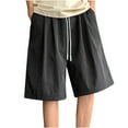 thumbnail image 2 of Ftwytp Men's Summer Solid Color Pocket Drawstring Shorts, Comfortable and Casual Everyday Wear for Beach, Outdoors, and Relaxation, 2 of 8