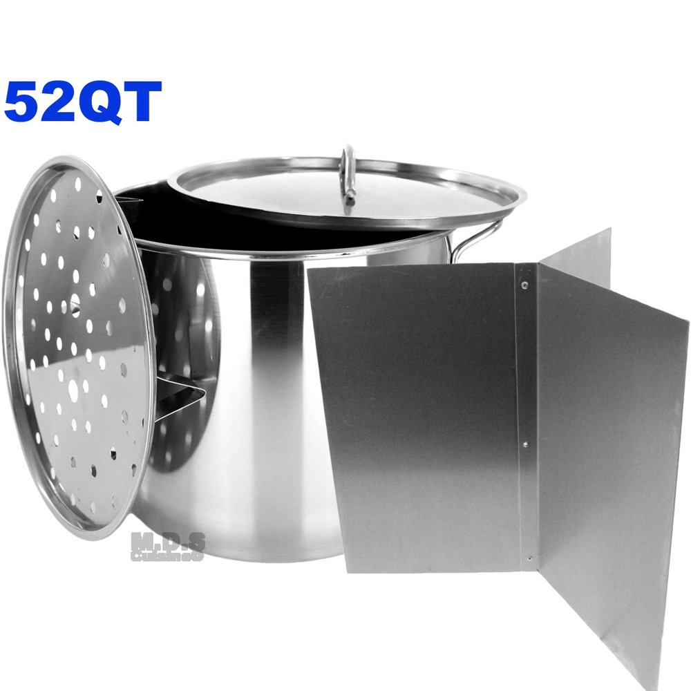 Stock Pot Stainless Steel 52 QT Steamer Brew Big Vaporera Tamalera