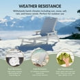 thumbnail image 4 of WestinTrends Malibu Outdoor Lounge Chairs Set of 2, All Weather Poly Lumber Patio Chaise Lounge Pool Chairs with 5 Positions Backrest, White, 4 of 10