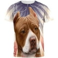 thumbnail image 1 of Pit Bull Live Forever All Over Adult T-Shirt, 1 of 2