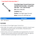 thumbnail image 2 of Front Right Upper Forward Control Arm and Ball Joint Assembly - Compatible with 2007 - 2011 Audi S6 Base 2008 2009 2010, 2 of 2