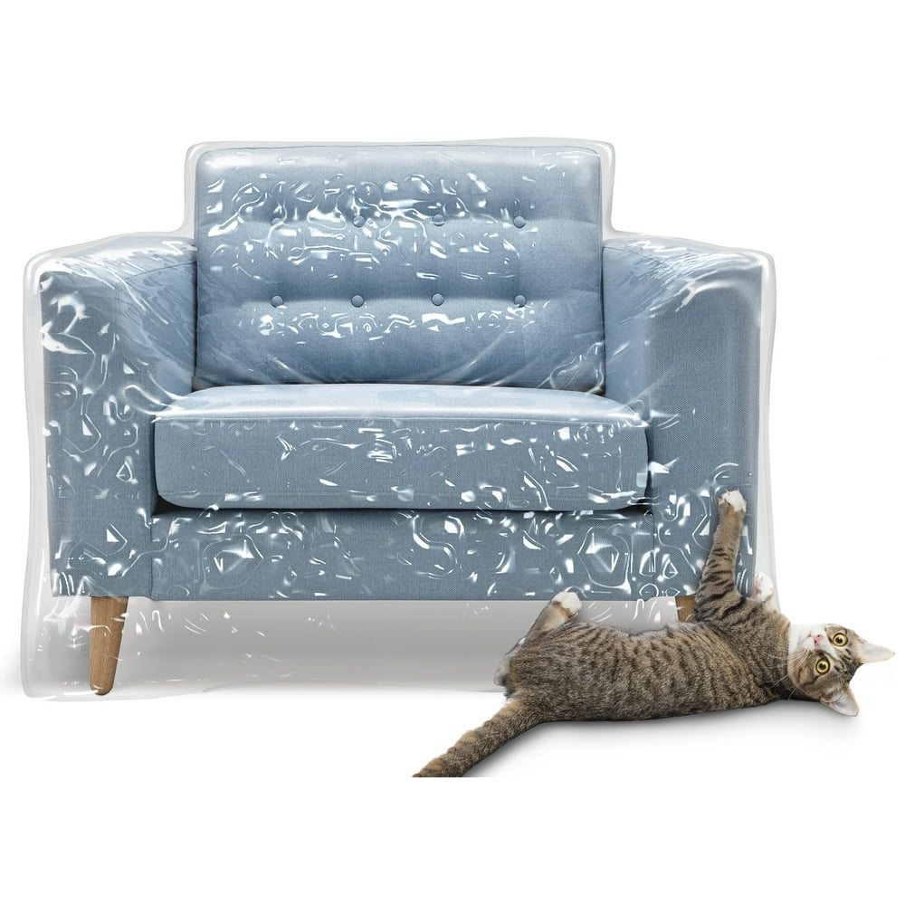 Plastic Recliner Armchair Cover for Pets | Cat Scratching Protector