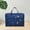Dark Blue, variant on Kiplyki Foldable Travel Duffel Bag Tote Carry On Luggage Sport Duffle Week-ender Overnight For Women And Girls