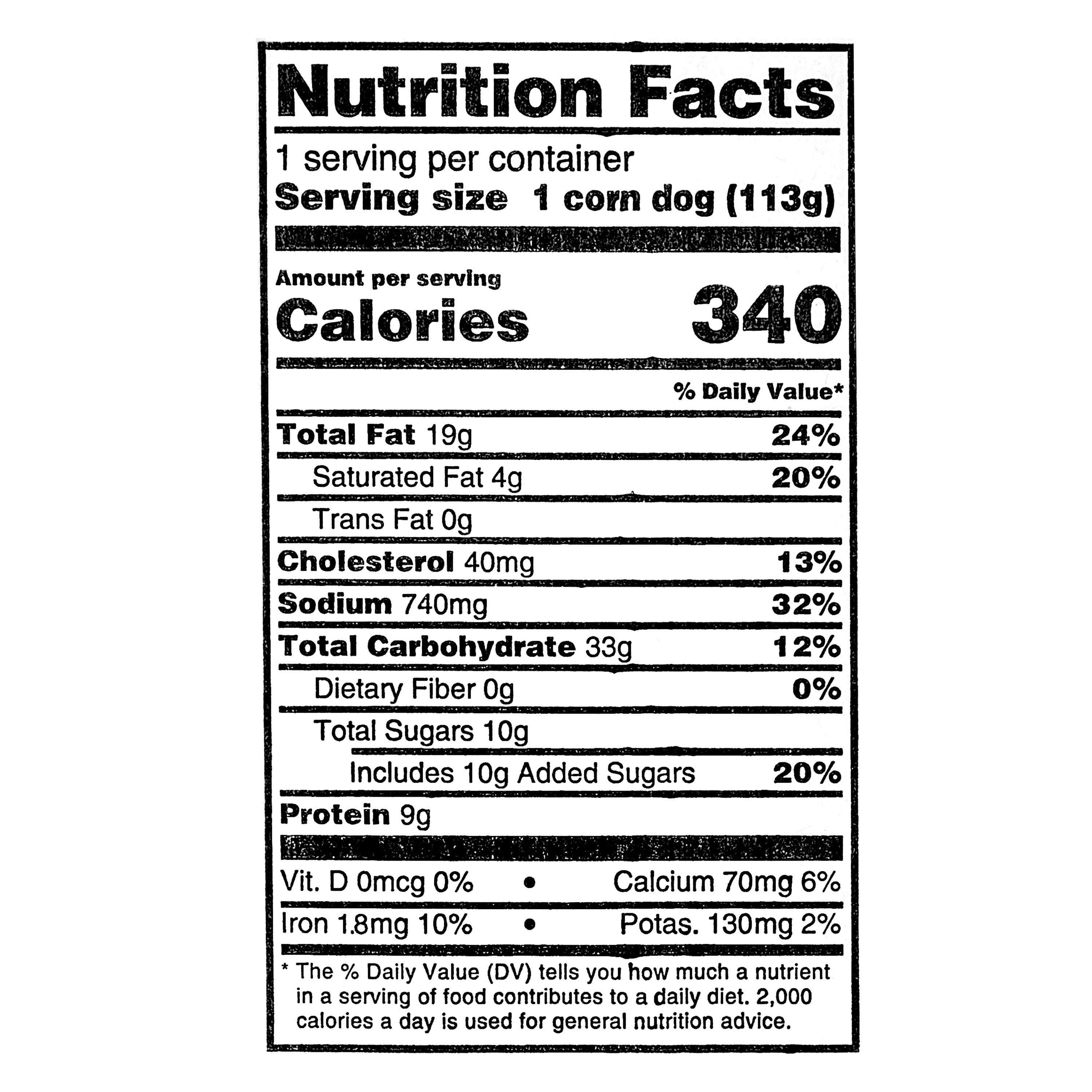 (Hot) Freshness Guaranteed Hot and Ready-to-Eat Corn Dog, 4 oz