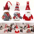 thumbnail image 3 of Christmas Gnome Ornaments Faceless Led Light Plush Doll Xmas Decors Gift, 3 of 9