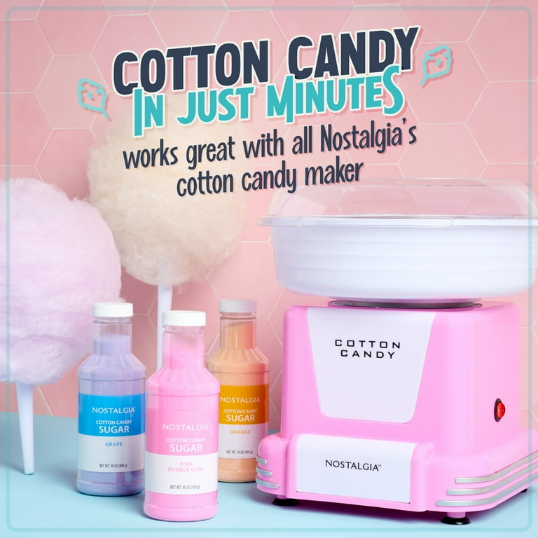 Nostalgia CCFS300 Cotton Candy Flossing Sugar, Grape, Pink