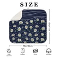 thumbnail image 4 of Kitchen Mat with Daisy Design for Dish Drying Microfiber Rack Pad Foldable Absorbent Drainer Spring Summer 16x18 Inch, 4 of 7
