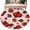 Multicolor Pink, variant on 5'x7' Area Rugs for Living Room Bedroom, Sage Green Strawberry Washable Rug Carpet Runner Indoor Outdoor, Spring Floral Watercolor Summer Botanical Non Slip Floor Mats Area Rug for Kitchen, Nursery