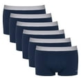 thumbnail image 1 of Sloggi Calzoncillos bóxer para hombre, pack de 6 - hipster, GO ABC 2.0, algodón, unicolor Azul Oscuro S (Small), 1 of 5
