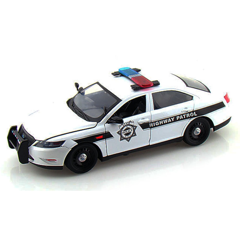 Ford Police Interceptor Concept Highway Patrol Car, White Motormax 76923 1/24 scale Diecast