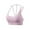 Pink, variant on CFLVAEK Women Cami Bra with Slit Strappy Moisture Wicking Gym Sports Bras Stretch High Support Backless Bra Wireless Medium Impact Yoga Bralettes
