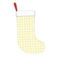 thumbnail image 2 of Haiem Lemon Yellow Checkboard Pattern Christmas Stockings, Personalized 18 Inches Knit Christmas Stockings Xmas Hanging Stockings for Family Christmas Decorations, 2 of 7