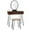 Coffee, variant on Costway Vanity Makeup Dressing Table W/ 3 Lighting Modes Mirror Touch Switch Rustic