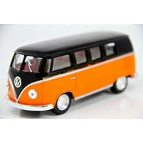 5" Kinsmart 1962 VW Volkswagen Classical Bus Diecast Model Toy 1:32- Orange