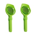 thumbnail image 4 of COMPUKAS Household Fruit Slicers Green Plastic 2Pcs 7.7X2.8X0.6In, 4 of 8