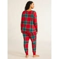 thumbnail image 6 of Joyspun Women’s Long Sleeve Tee and Jogger Pants Pajama Set, 2-Piece, Sizes S-3X, 6 of 6