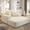 Beige, variant on StnTalk Oversized Convertible Sofa Bed, 60.2" Corduroy Cloud Couch Chaise Lounge Chair, Deep Seat Sleeper Sofa with Pillows and Side Pocket for Living Room Apartment