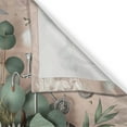 thumbnail image 2 of Ambesonne Floral Eucalyptus Kitchen Curtains, Boho Wild Abloom, 55"x39", Pale Rose Laurel Green, 2 of 3