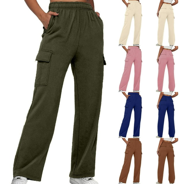 Casual Elastic Waist Pants, Multiple Pockets Work Fashion, Stretchy Comfort Material, Versatile Outfit Design, For Office Daily Use, Practical Storage Function, Stylish Workwear, Urban Lifestyle Gear