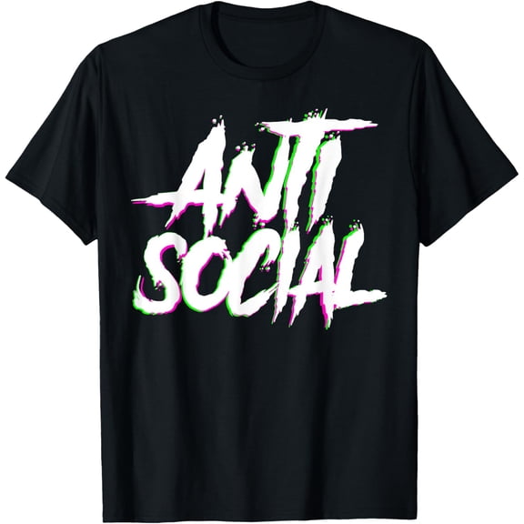 Antisocial, Introvert, I Hate People, Antisocial Club, EDM T-Shirt