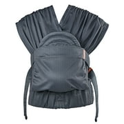 Infantino Hug & Cuddle Adjustable Hybrid Wrap - Black Soft and Simple Pressure Relief Ergonomic Wrap Carrier with Quilted Privacy Cover and Built-in Storage Pouch for Infants and Toddlers bs