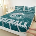 thumbnail image 3 of jejeloiu Football Game Twin Sheet Sets,Gray Green Bedding For Teens 3 Pieces, 3 of 7