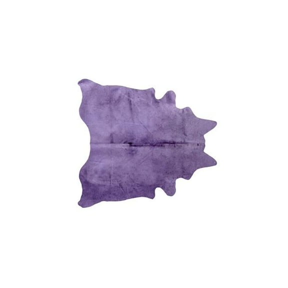 Home Decor Geneva Cowhide Rug | 1-Piece | Purple | 5'x7'
