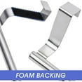thumbnail image 4 of Cabinet Towel Holder,304 Premium Thicken Stainless Steel Kitchen Over Cabinet Door Shower Accessories Room Rack Sliver Towel Holder Bar for Bathroom Wall Mount （9.4 inches long）, 4 of 7