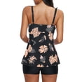 thumbnail image 4 of Eashery Cute Bikinis For Women Womens Blouson Tankini Top No Bottom Loose Fit Swim Top Modest Tank Top Black Medium, 4 of 5