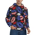 thumbnail image 2 of Naloa American With Lips Men's Casual Hooded Collar Drawstring Hoodies Pullover Sweatshirts Casual Long Sleeve Shirts-3X-Large, 2 of 7