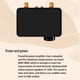 thumbnail image 2 of Amplificador inalámbrico Inteprter Placa amplificadora 100W Altavoz Bluetooth 5.0 Negro, 2 of 6