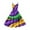 Multicolor2, variant on Carnival Dresses for Women 2025 Sparkling Retro Graphics Printed Strap Dresses Loose Fitting Swing Round Neck Sleeveless Women Dresses