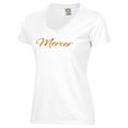 thumbnail image 2 of Women's  White Mercer Bears Script Logo Comfort Wash V-Neck T-Shirt, 2 of 3