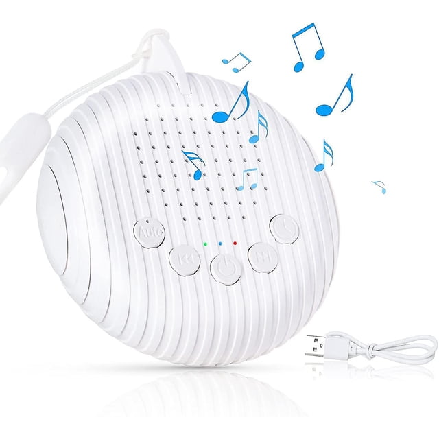 Portable White Noise Machine, Baby Travel Sound Machine with Sleep Soothing Soundtracks