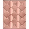 thumbnail image 2 of SAFAVIEH Linden Amelia Geometric Squares Area Rug, Red/Cream, 8' x 10', 2 of 6