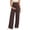 Coffee, variant on Womens Maternity Over Belly Pants Comfort Drawstring Elastic Waist Straight Leg Pregnancy Sweatpants Lightweight Loose Fit Yoga Trousers Longewear