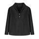 thumbnail image 4 of pstuiky Camisas de invierno de manga larga para hombre, Camisa/top de manga larga con solapa de lino y color liso para hombre top de hombre m, 4 of 6