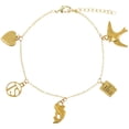 thumbnail image 1 of Pulseras con dijes para mujer: pulseras con dijes de 7 pulgadas, joyería, pulsera con dijes, 1 of 6