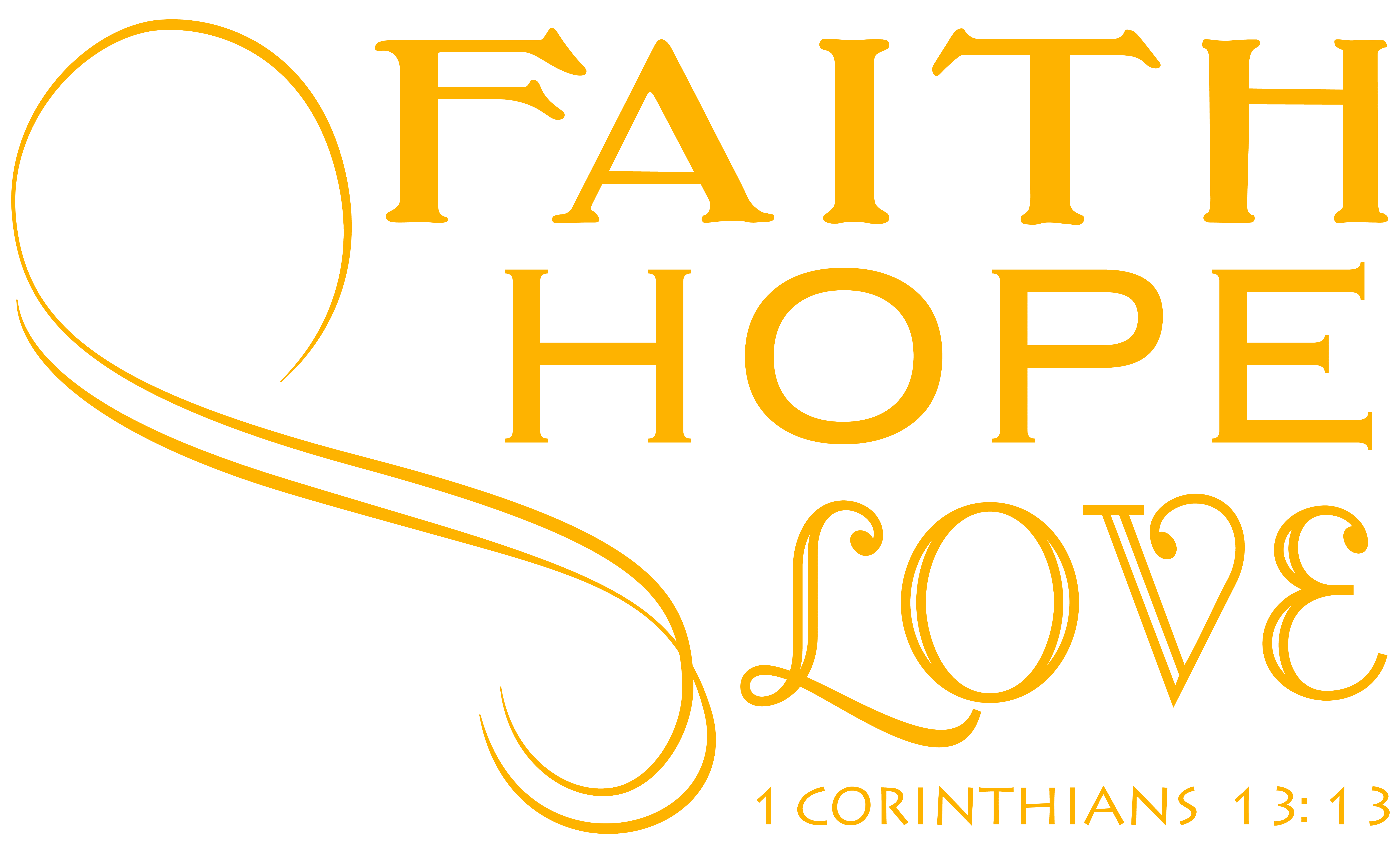 1 Corinthians 13:13 - FAITH HOPE LOVE Vinyl Decal Sticker Quote - Large ...